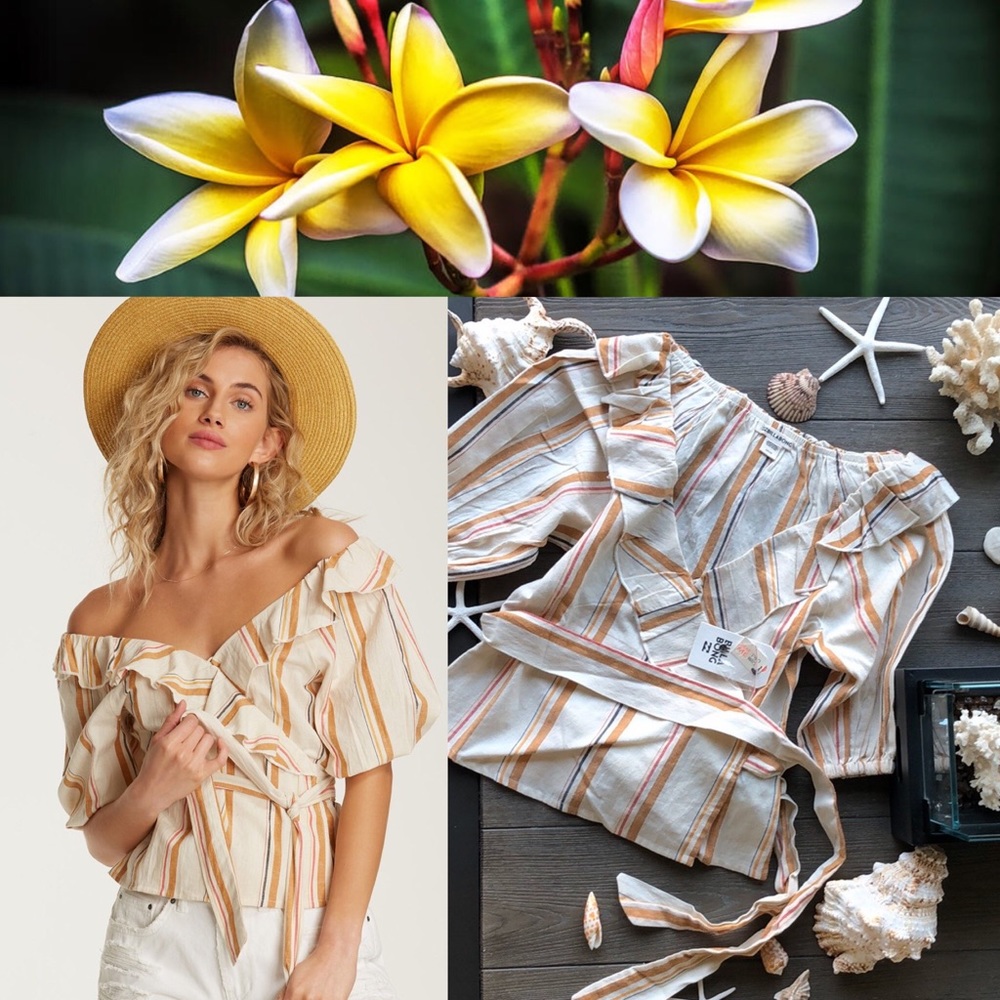 🌴🌼BILLABONG- BABES ALL DAY BLOUSE🌼🌴 - Picture 1 of 8